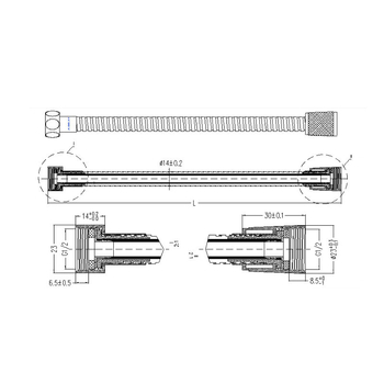 Ντους σωλήνας από ανοξείδωτο χάλυβα, μοντέλο H2BE2, αυτοεγκατάσταση, μοντέρνος μινιμαλιστικός σχεδιασμός, μάρκα Jomoo