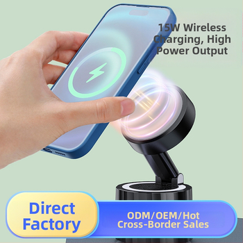 Bluetooth говорител с вградена батерия и магнитен държач за телефон – настолна присоска за бюро, Bluetooth 5.3, обхват 10 м, честотен диапазон 100 Hz–20 kHz