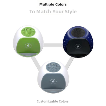 Bluetooth колона за бюро със слот за карта и безжично зареждане на телефон (Bluetooth 5.0, вградена батерия, слот за карта, безжично зареждане, честотен диапазон 100 Hz–20 kHz)