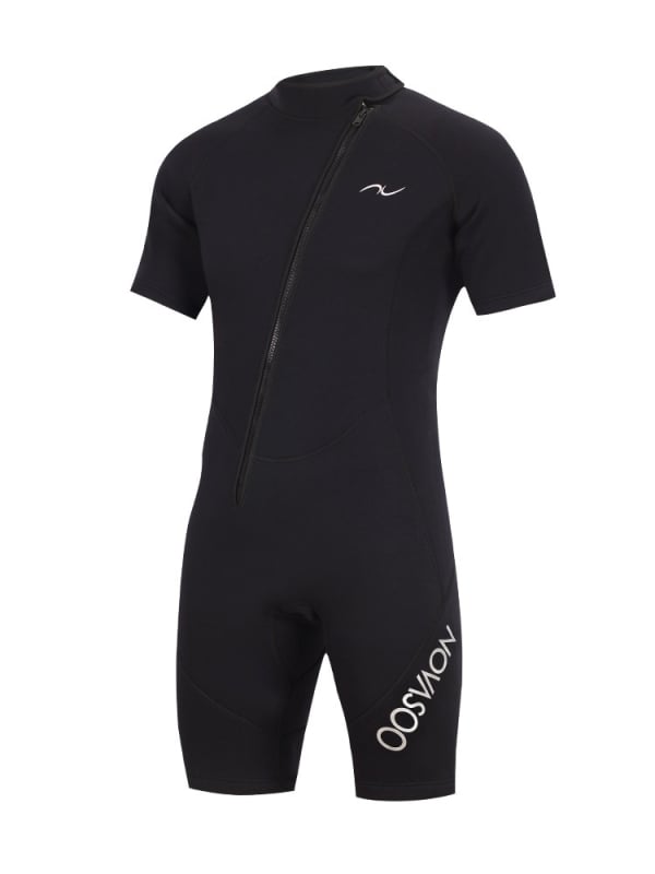 3mm neoprēna viengabala wetsuits ar diagonālo rāvējslēdzēju brīvās niršanas un snorkelēšanai – saglabā siltumu