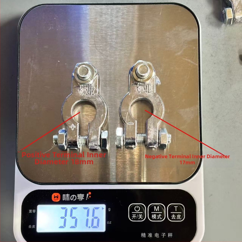 Auto akumulatora termināla klemme – tīrs svins, universāla saderība, pastiprināta konstrukcija, piemērota auto akumulatoru termināļiem