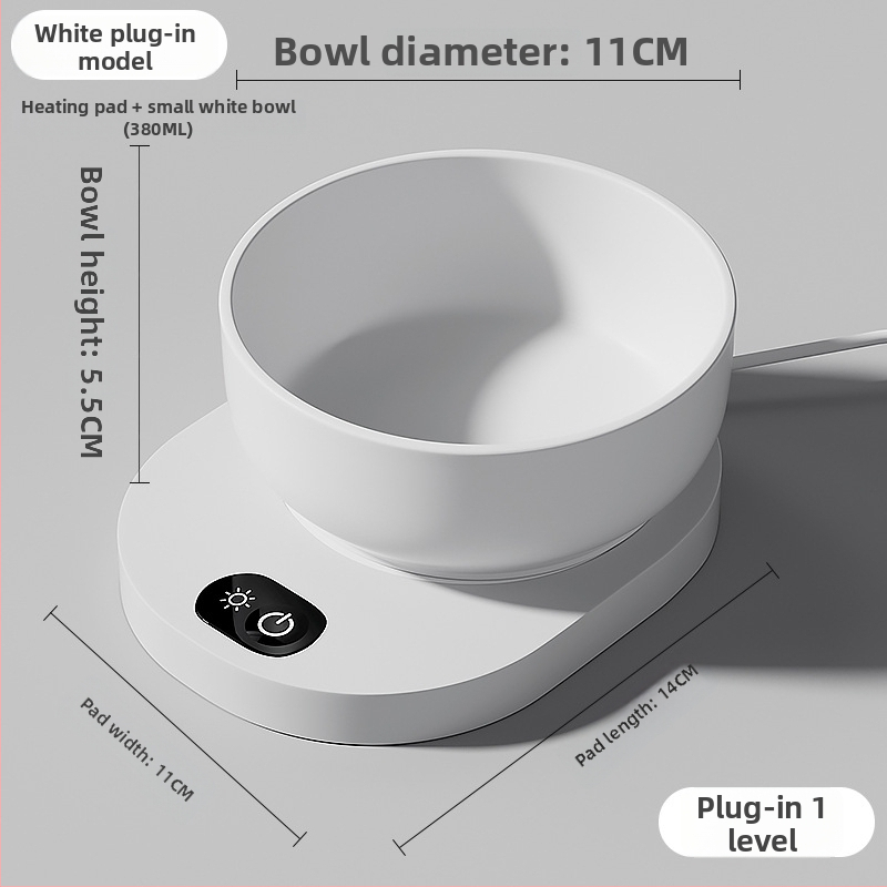 Keramická ohrievacia miska na vodu pre mačky s nastaviteľnou teplotou