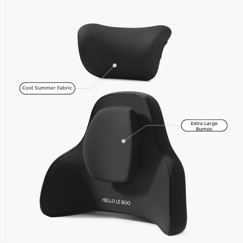 Podsedák pre bedrovú oporu pre automobil z pamäťovej peny, nastaviteľná opora bedra, vhodný do auta, domova a kancelárie, univerzálna kompatibilita