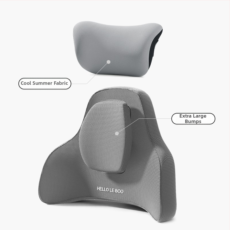 Podsedák pre bedrovú oporu pre automobil z pamäťovej peny, nastaviteľná opora bedra, vhodný do auta, domova a kancelárie, univerzálna kompatibilita