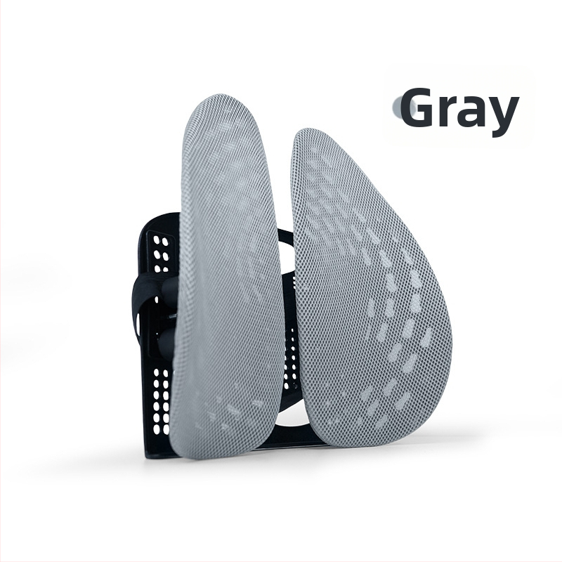 Ergonomický bedrový vankúš pre kancelársku stoličku – dýchajúca polyesterová tkanina, výplň z polyesterových vlákien, rám z polypropylénu, univerzálna kompatibilita, potlač loga