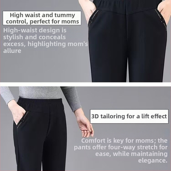 Džínové nohavice z denimu a bavlny s fleecovou podšívkou, ultra nízky pás, rovný strih, hrubší materiál