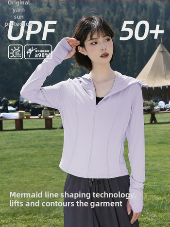 Naistele suvine kapuutsiga tuulejope, hingav polüester, UV kaitse UPF50+, kerge