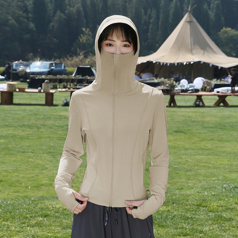 Naistele suvine kapuutsiga tuulejope, hingav polüester, UV kaitse UPF50+, kerge