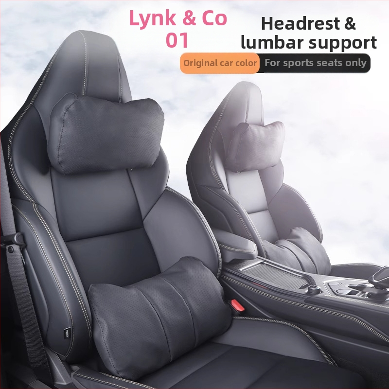 Universāls automašīnas galvas un kakla spilvens ar jostas atbalstu sporta sēdekļiem, saderīgs ar 25 modeļiem 01, visu sezonu, pielāgojams