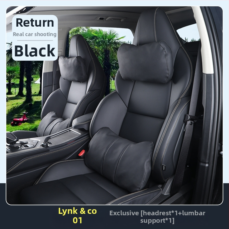 Universāls automašīnas galvas un kakla spilvens ar jostas atbalstu sporta sēdekļiem, saderīgs ar 25 modeļiem 01, visu sezonu, pielāgojams