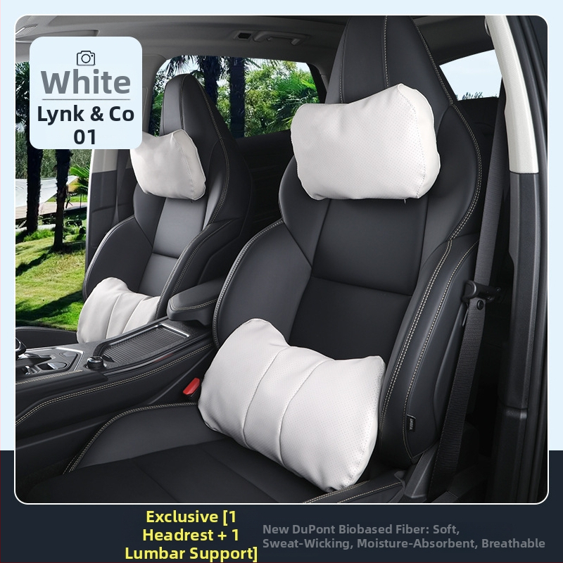 Universāls automašīnas galvas un kakla spilvens ar jostas atbalstu sporta sēdekļiem, saderīgs ar 25 modeļiem 01, visu sezonu, pielāgojams