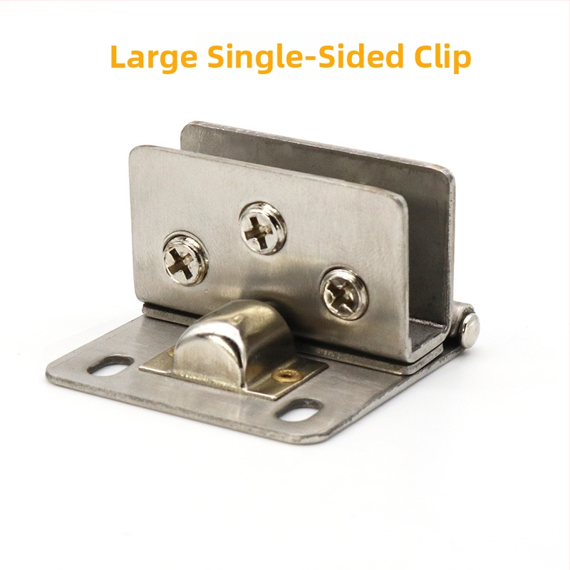 Pánt z nehrdzavejúcej ocele pre sklo – montáž bez vŕtania; vhodný pre vitríny, vinotéky, okná a ďalšie sklenené dvere; model ST500201; rozsah uchytenia 5–10 mm; povrch drôtový