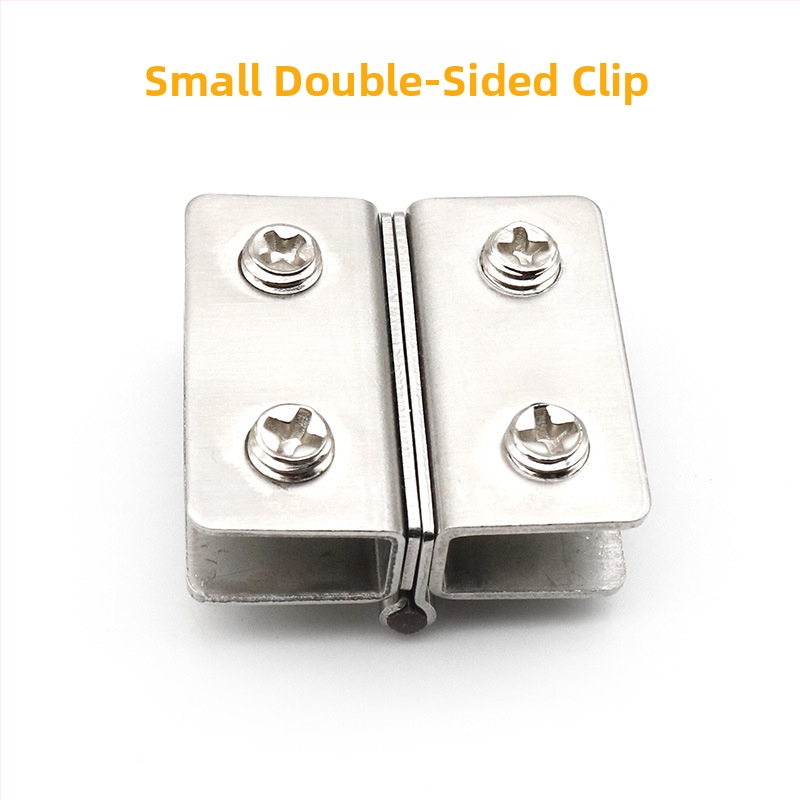 Pánt z nehrdzavejúcej ocele pre sklo – montáž bez vŕtania; vhodný pre vitríny, vinotéky, okná a ďalšie sklenené dvere; model ST500201; rozsah uchytenia 5–10 mm; povrch drôtový