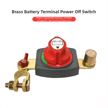 Vysokoprúdový mosadzový terminál batérie s prepojeným kladným a záporným vypínačom pre auto – Model A71006, Bai Bangsheng