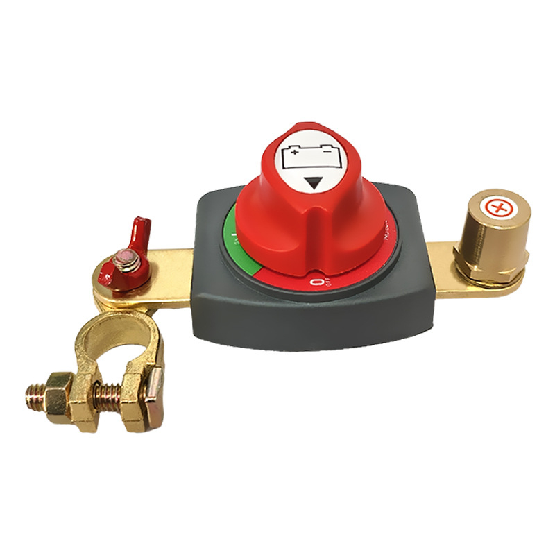 Vysokoprúdový mosadzový terminál batérie s prepojeným kladným a záporným vypínačom pre auto – Model A71006, Bai Bangsheng