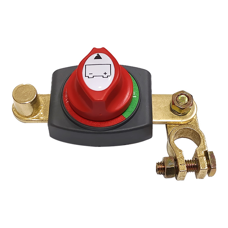 Vysokoprúdový mosadzový terminál batérie s prepojeným kladným a záporným vypínačom pre auto – Model A71006, Bai Bangsheng