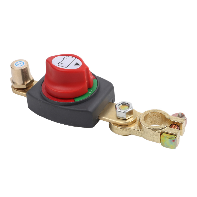 Vysokoprúdový mosadzový terminál batérie s prepojeným kladným a záporným vypínačom pre auto – Model A71006, Bai Bangsheng