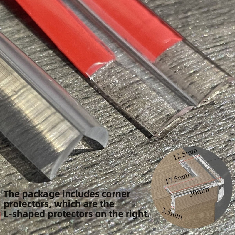 Priehľadný ochranný pás proti nárazom pre drevený nábytok – bez lepidla, ochrana okraja stola, značka Even Morning