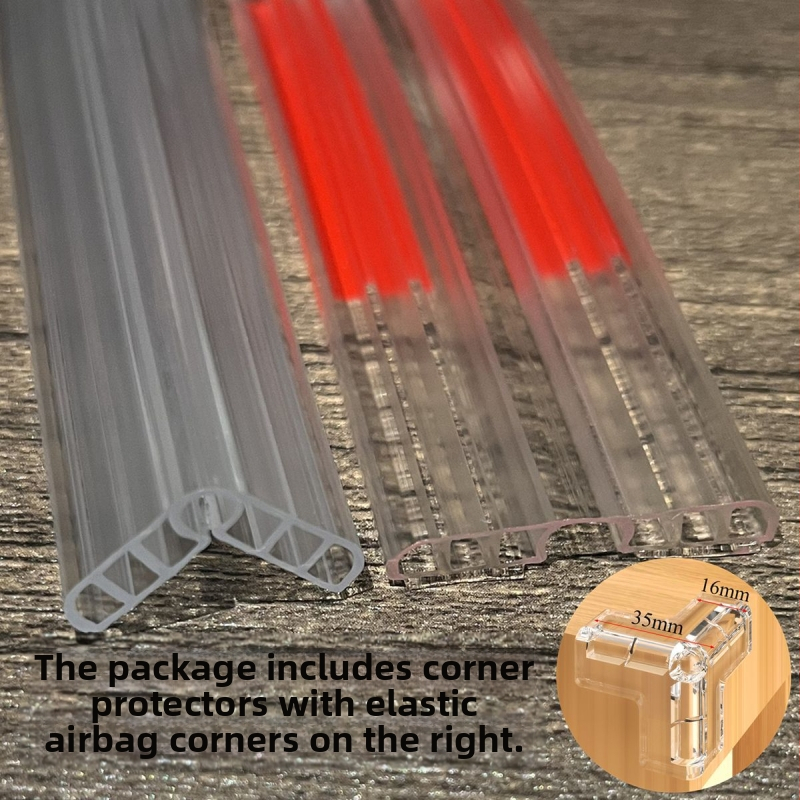 Priehľadný ochranný pás proti nárazom pre drevený nábytok – bez lepidla, ochrana okraja stola, značka Even Morning