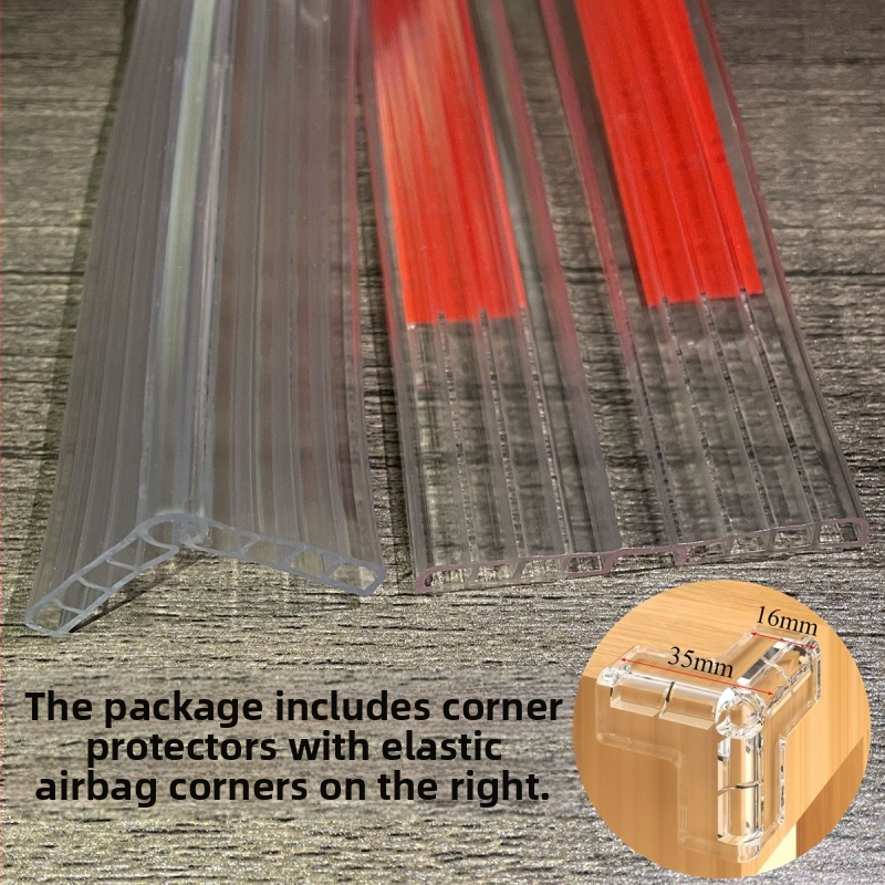 Priehľadný ochranný pás proti nárazom pre drevený nábytok – bez lepidla, ochrana okraja stola, značka Even Morning