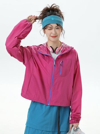 Unisex välisjakk UV50+ aizsardzusega, kerge nailonist kangas, veekindel, tuulekindel ja hingav