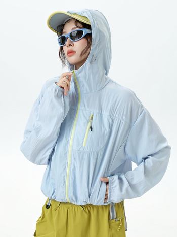 Unisex välisjakk UV50+ aizsardzusega, kerge nailonist kangas, veekindel, tuulekindel ja hingav