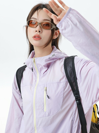 Unisex välisjakk UV50+ aizsardzusega, kerge nailonist kangas, veekindel, tuulekindel ja hingav