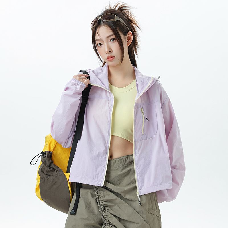 Unisex välisjakk UV50+ aizsardzusega, kerge nailonist kangas, veekindel, tuulekindel ja hingav