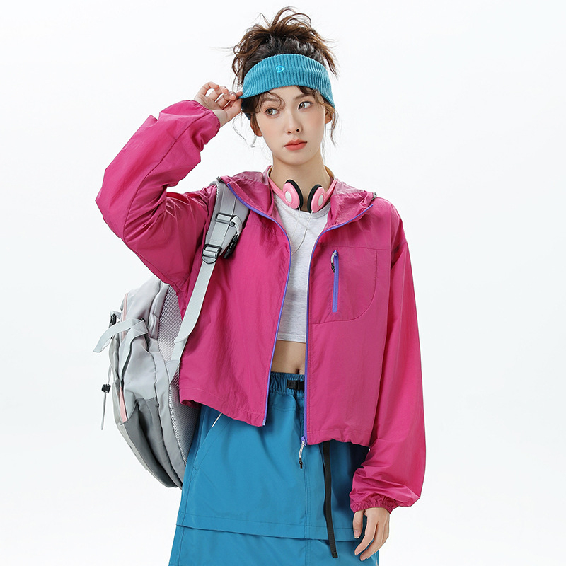 Unisex välisjakk UV50+ aizsardzusega, kerge nailonist kangas, veekindel, tuulekindel ja hingav