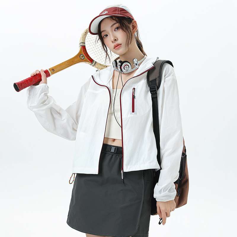 Unisex välisjakk UV50+ aizsardzusega, kerge nailonist kangas, veekindel, tuulekindel ja hingav