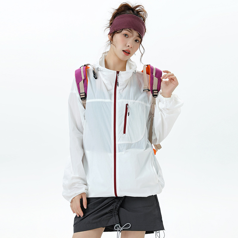 Unisex välisjakk UV50+ aizsardzusega, kerge nailonist kangas, veekindel, tuulekindel ja hingav