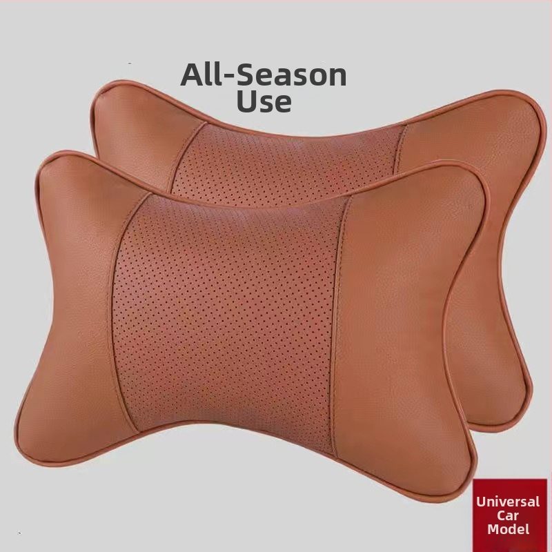 Automašīnas galvas balsta spilvens ar ārējo dabīgu šķiedru apdari, vilnas pildījums, saderīgs ar BYD, karikatūras stils, vasaras lietošanai