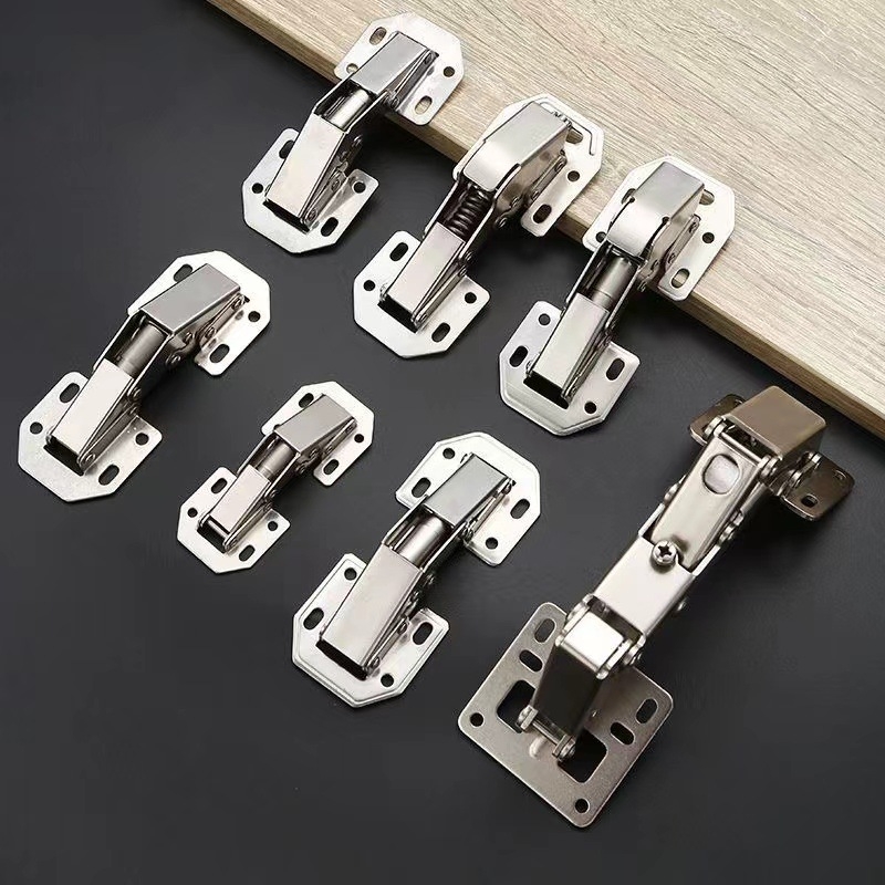 Pružinový pánt na skriňu – model 88, nerezová oceľ, montáž bez vŕtania, hydraulické tlmenie, tichý chod