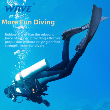 WAVE ploutve pre freediving – Materiál: TPR+PP; Značka: WAVE; Kategória: Iné; Pre hlboké potápanie