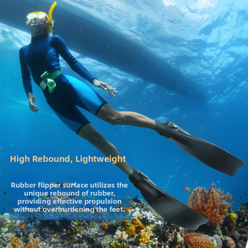 WAVE ploutve pre freediving – Materiál: TPR+PP; Značka: WAVE; Kategória: Iné; Pre hlboké potápanie