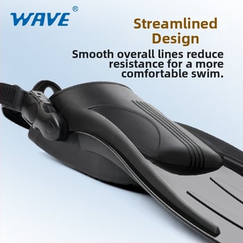 WAVE ploutve pre freediving – Materiál: TPR+PP; Značka: WAVE; Kategória: Iné; Pre hlboké potápanie