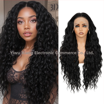 Predná čipková parochňa, dlhé kučeravé vlasy v európsko-americkom štýle s malými kučerami, prirodzený vzhľad, ručne tkaná. Materiál vlasov Kasi/Kani Kalun; dá sa farbiť alebo permovať; ofinka rovná alebo šikmá.