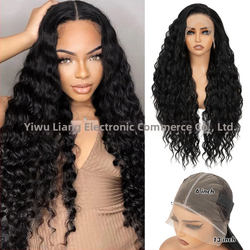 Predná čipková parochňa, dlhé kučeravé vlasy v európsko-americkom štýle s malými kučerami, prirodzený vzhľad, ručne tkaná. Materiál vlasov Kasi/Kani Kalun; dá sa farbiť alebo permovať; ofinka rovná alebo šikmá.