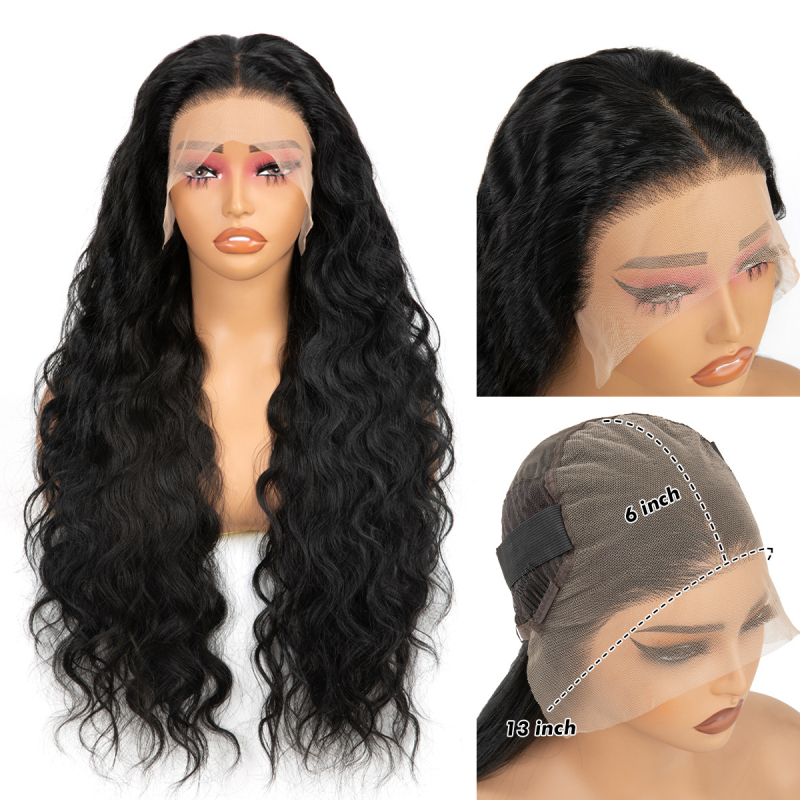 Predná čipková parochňa, dlhé kučeravé vlasy v európsko-americkom štýle s malými kučerami, prirodzený vzhľad, ručne tkaná. Materiál vlasov Kasi/Kani Kalun; dá sa farbiť alebo permovať; ofinka rovná alebo šikmá.