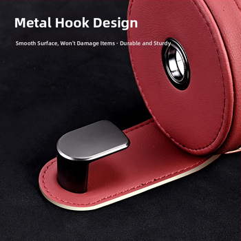 Държач за чаша за задната седалка на автомобил – кожен, модел 591, за облегалката на седалката, мултифункционално задно пространство за съхранение