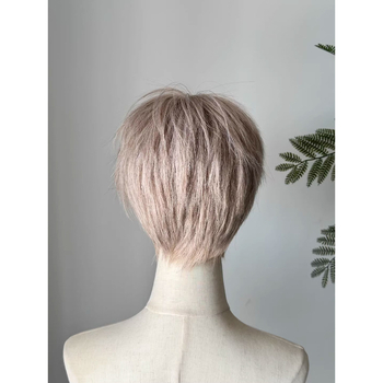 Kórejský štýl parochňa, tepelne odolný hodváb, unisex, plný set na hlavu, prirodzený vzhľad, na cosplay.