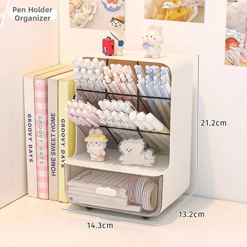 Kõverdatud laua pliiatsihoidik – metallist, kaasaegne minimalistlik stiil, maht 1 L, ühtlane muster