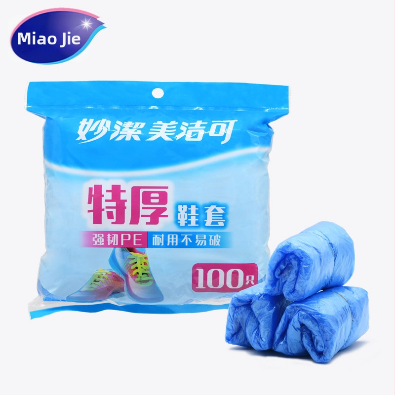 Jednorázové návleky na topánky z PE, hrubé, proti prachu, balenie 60/100 ks