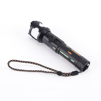 Ručná baterka z hliníkovej zliatiny, LED 15W, 1500 lm, dosah 500 m