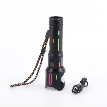 Ručná baterka z hliníkovej zliatiny, LED 15W, 1500 lm, dosah 500 m