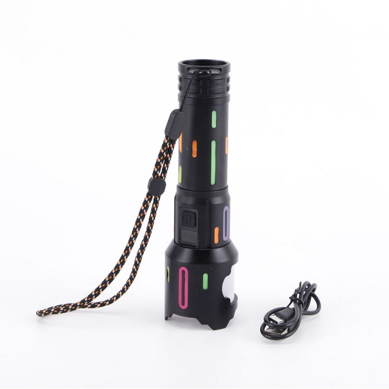 Ručná baterka z hliníkovej zliatiny, LED 15W, 1500 lm, dosah 500 m