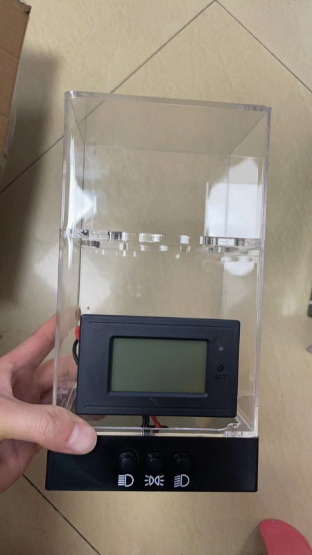 Дисплей кутия/стойка за автомобилни LED фарове, PC материал, 12V, LED източник на светлина, живот на светлината 10000 ч