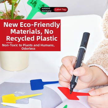 Hrubé kolíky na označenie rastlín – plastové PP etikety na vloženie do záhrady (Airidun)