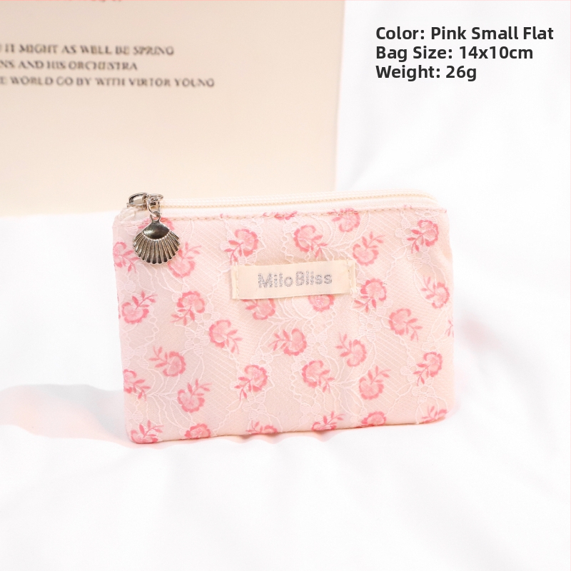 Make-up taška s veľkou kapacitou, skladacia, kvetinový vzor, mestský minimalistický štýl