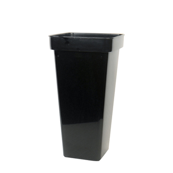 Plastový kvetináč s hrubšími stenami pre floristické aranžovanie, odolný voči korózii, vstrekované prevedenie, na stolné použitie